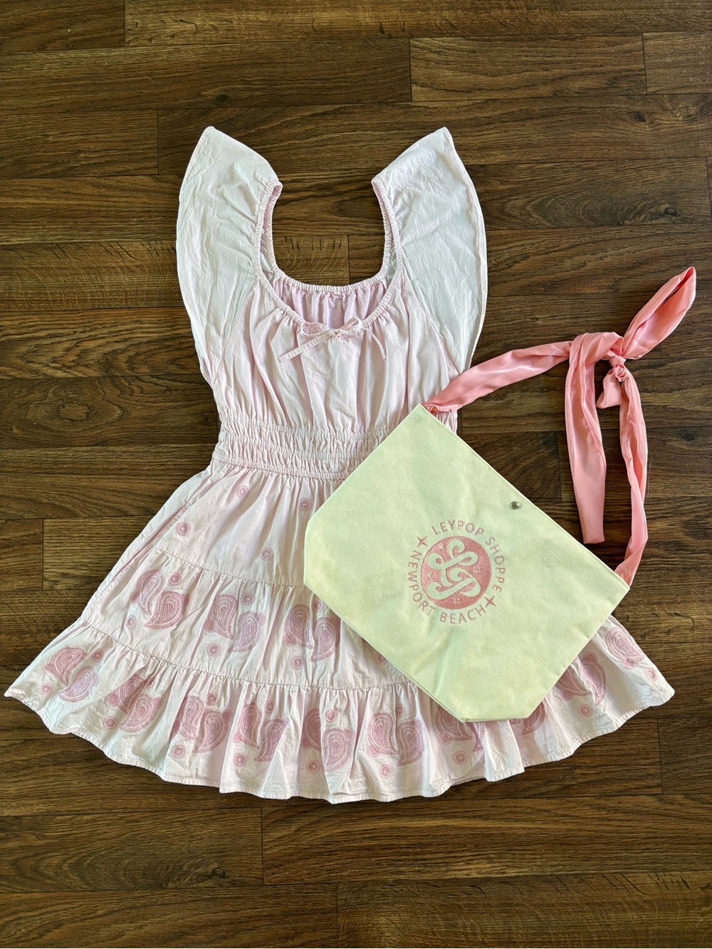 Roller Rabbit Pink Paisley Embroidered Pipette Mini Dress - Picture 2 of 13